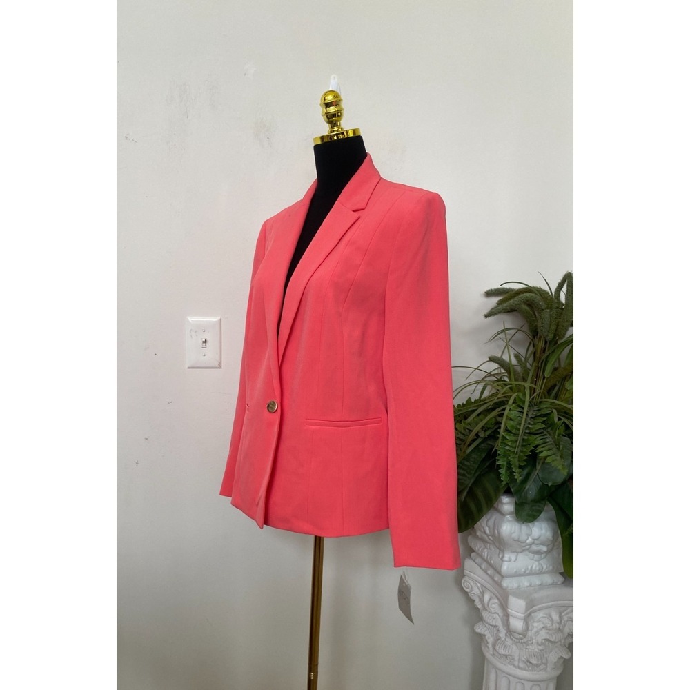 NWT Kasper Women's Luxe Salmon Polyester Blend Blazer Jacket Size 16